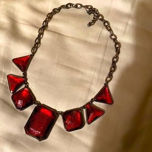 Ruby Red Statement Necklace